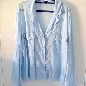 J crew camp shirt in linen